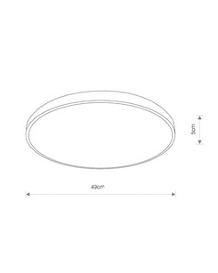 Світильник Nowodvorski 10974 Agnes round LED 1x32W 4000K 2300Lm IP44 Bk