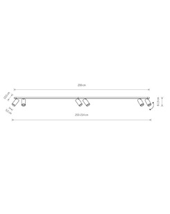 Спот Nowodvorski 37844 Mono VI GU10 6x10W IP20 Bk