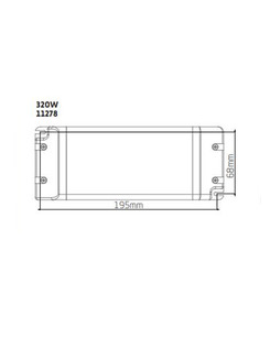 Блок живлення Nowodvorski 11278 DC Power Supply 48v 320w IP20 Wh