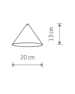 Плафон Nowodvorski Cameleon 11503 Zenith S GU10 1x10W IP20 Терракотовый