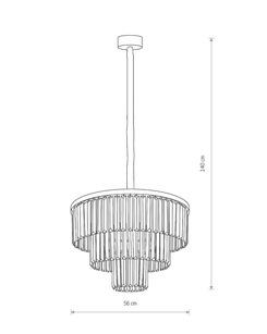 Люстра Nowodvorski 37617 Cristal E14 9x40W IP20 Хром