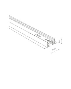 Шинопровід Nowodvorski 39012 Profile recessed trac IP20 Wh