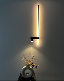 Настенный светильник, бра Nowodvorski 11426 Easy Right GU10 MR11 10W + LED 11W 3000K 380Lm IP20 Черный