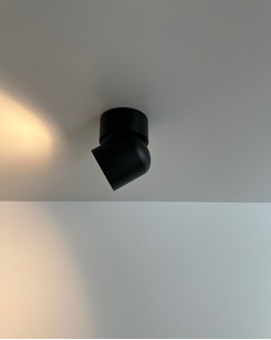 Світильник поворотний точковий, бра Nowodvorski 11346 Oscar GU10 1x15W IP54 Чорний
