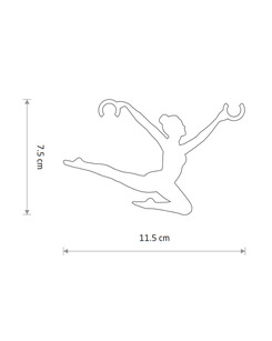 Декоративна ручка для регулювання кабелю Nowodvorski 11800 Ballerina темно-сіра