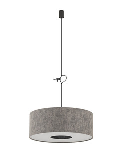 Підвісний світильник, люстра Nowodvorski 11674 Lago M E27 1x25W IP20 сірий
