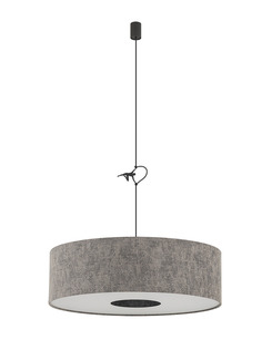 Підвісний світильник, люстра Nowodvorski 11675 Lago L E27 1x25W IP20 сірий