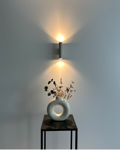 Бра, настінний світильник Nowodvorski 10890 Fourty Wall M GU10 2x10W IP20 Silk Gray