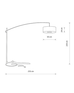 Торшер Nowodvorski 11685 Poise B E27 1x25W IP20 світло-сірий
